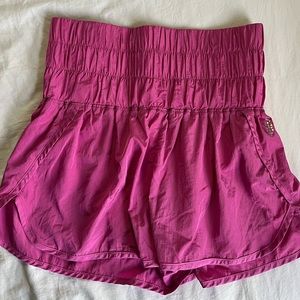 Free People Movement The Way Home Shorts, Vivacious Violet, Size Small
